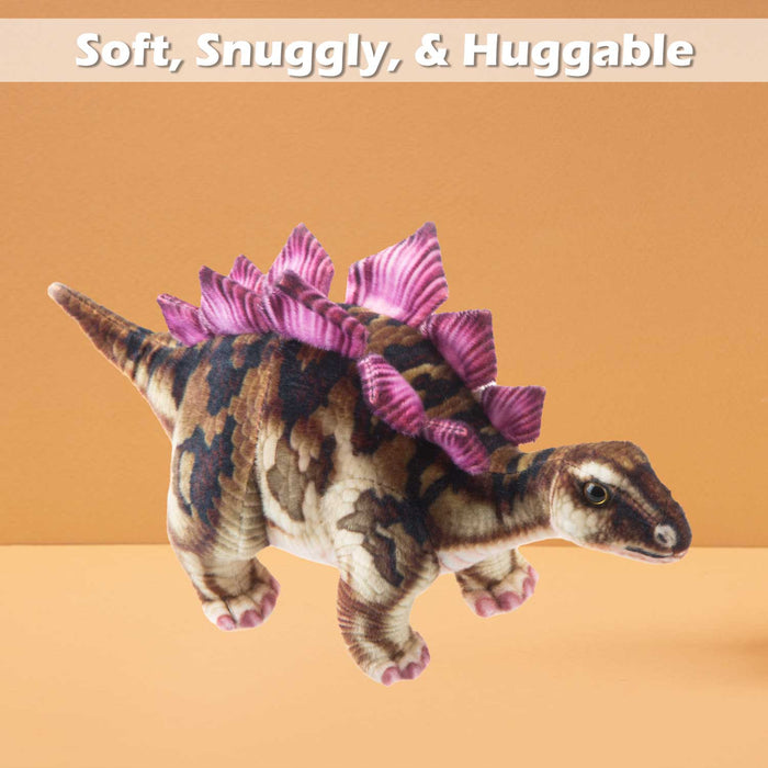 12" Realistic Dinosaur toy plush toy Stegosaurus