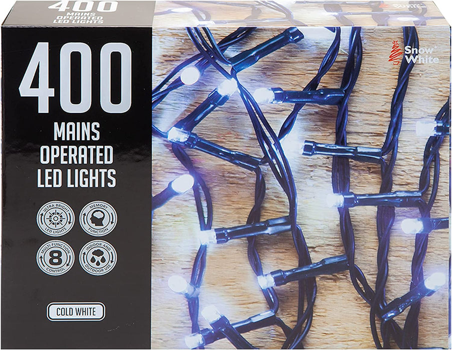 400 LED 20M Christmas Lights - Cold White