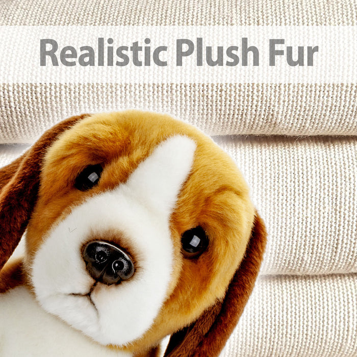 Beagle Dog 30cm Plush Lifelike Toy - Natural World Collection