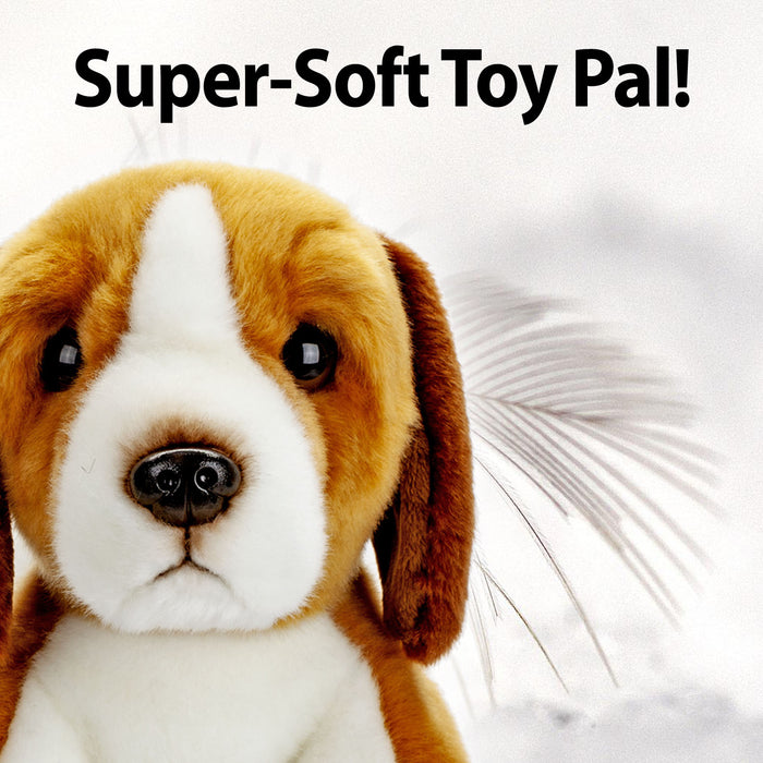 Beagle Dog 30cm Plush Lifelike Toy - Natural World Collection