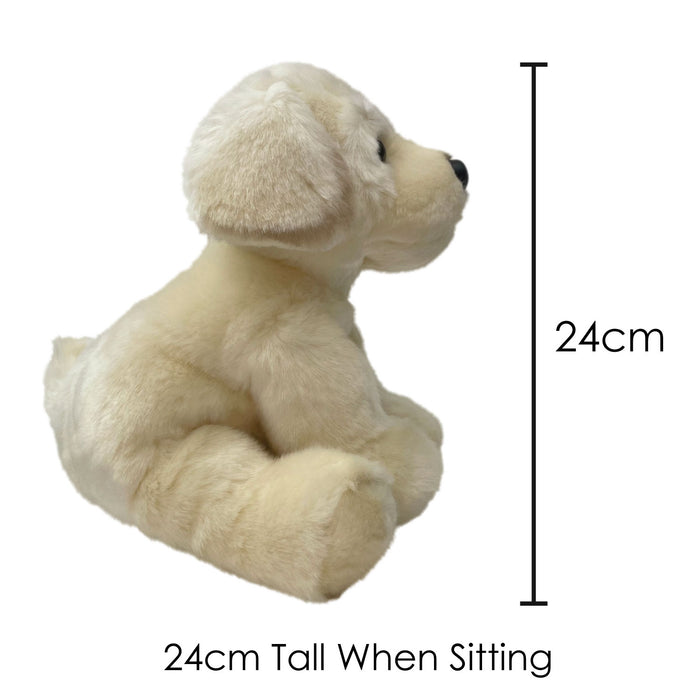 Golden Labrador Soft Toy - Dog Plush Lifelike Toy - Cute Gift -Golden 30cm