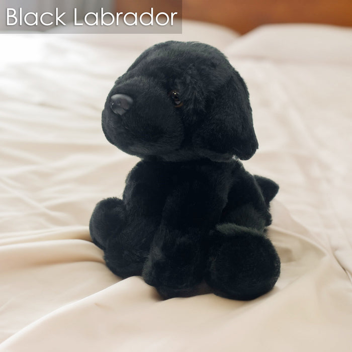 Black Labrador Soft Toy - Dog Plush Lifelike Toy - Cute Gift -Golden 30cm