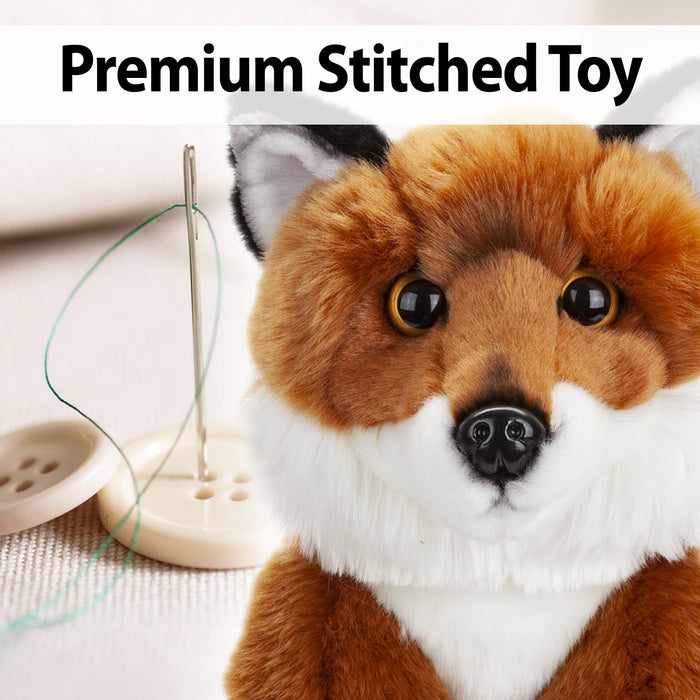 Woodland Fox 30cm Plush Lifelike Toy - Natural World Collection