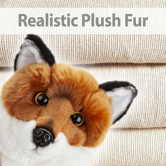 Woodland Fox 30cm Plush Lifelike Toy - Natural World Collection