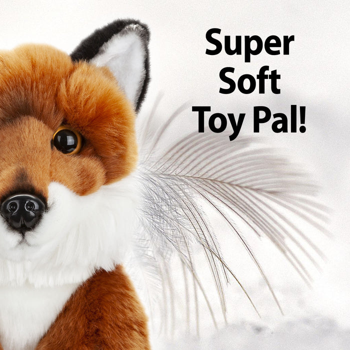 Woodland Fox 30cm Plush Lifelike Toy - Natural World Collection