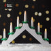 7 LED Wood Candle Bridge White Battery Powered