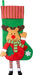 Long Leg Rudolf Design Christmas Stockings 54cm