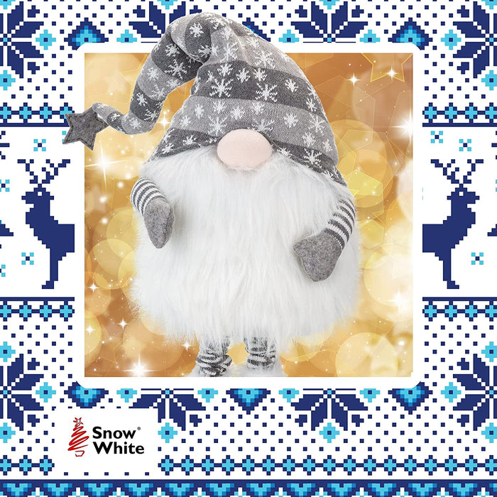 Christmas Giant Gonk Grey Standing Gnome, Xmas, Plush