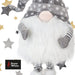 Christmas Giant Gonk Grey Standing Gonk, Gnome, Xmas, Plush, Decoration, Tree Ornaments, Holiday Decor, Swedish, Scandanavian, Xmas Elves, Elf Doll, Great for Christmas time , Size: 34"/ 86cm