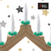 7 LED Wood Christmas Candle Bridge Natural,Battery operated-VFM