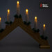 7 LED Wood Christmas Candle Bridge Natural,Battery operated-VFM