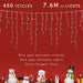7. 6M LED Snowing Icicle Lights Mains Operated