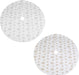 Christmas Snowflake Plush Tree Skirt - 2 Assorted