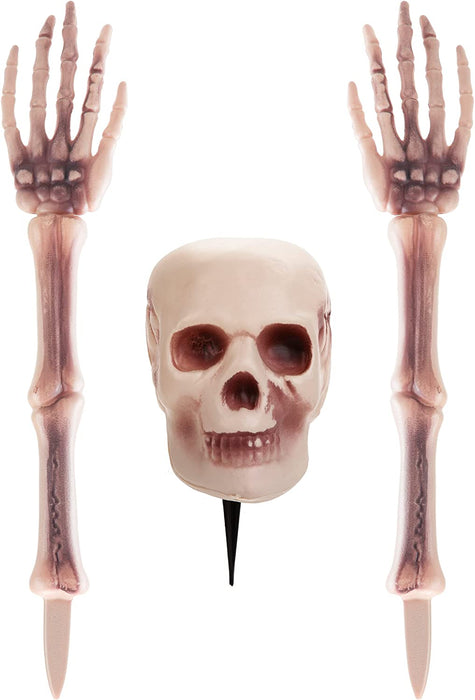 Halloween Buried Skeleton Outdoor Decoration Prop Spooky Trick or