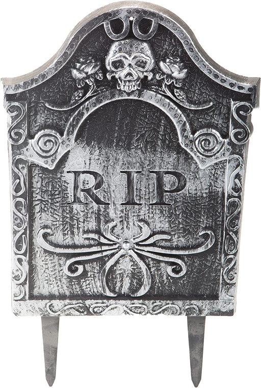 Halloween Tombstone Outdoor Prop - Scary Grave Garden Stake Detailed