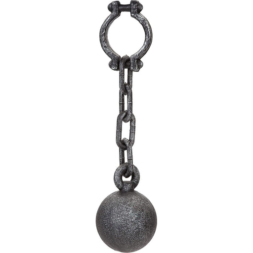 Ball & Chain Halloween Fancy Dress Accessory - Spooky Shackle Halloween Prisoner