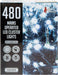 480 LED 6.2M Christmas Cluster Lights, Cold White