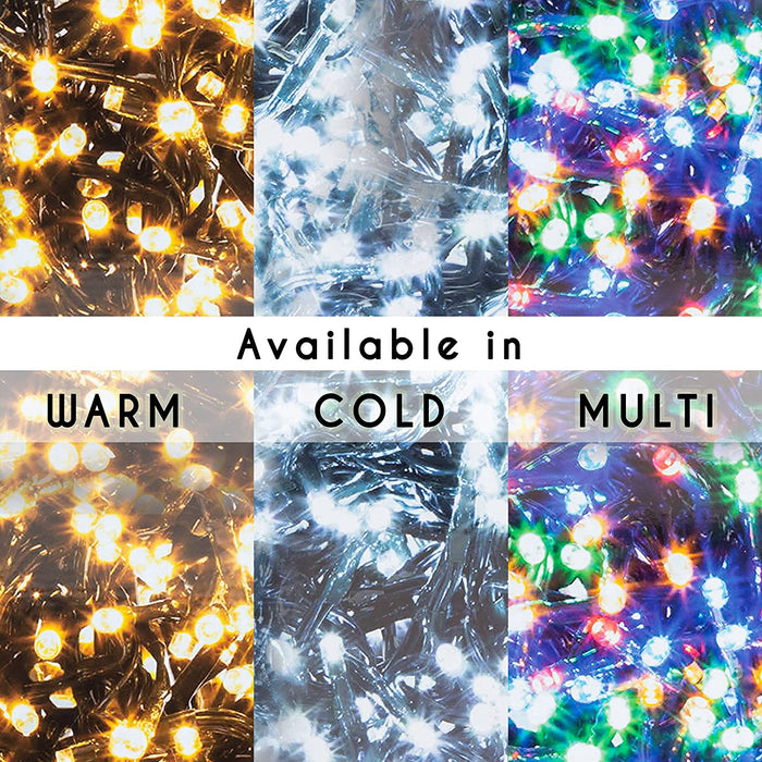 480 LED 6.2M Christmas Cluster Lights, Cold White