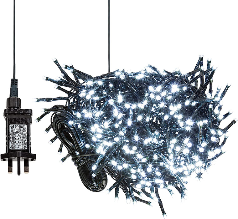 480 LED 6.2M Christmas Cluster Lights, Cold White