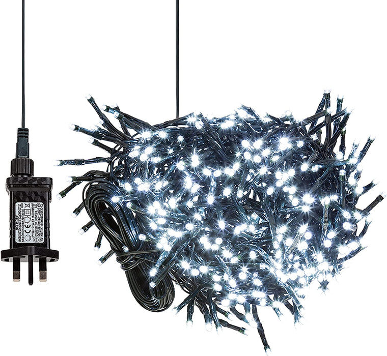 480 LED 6. 2M Christmas Cluster Lights, Cold White