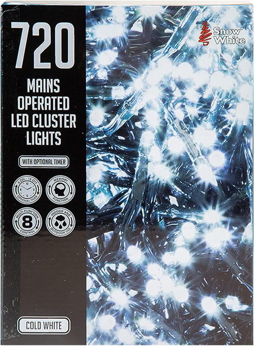 720 Led 9.35M Christmas Cluster Lights