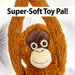 Hanging Orangutan 100cmPlush Lifelike Toy With Hook and Loop Hands - Cuddle Crew