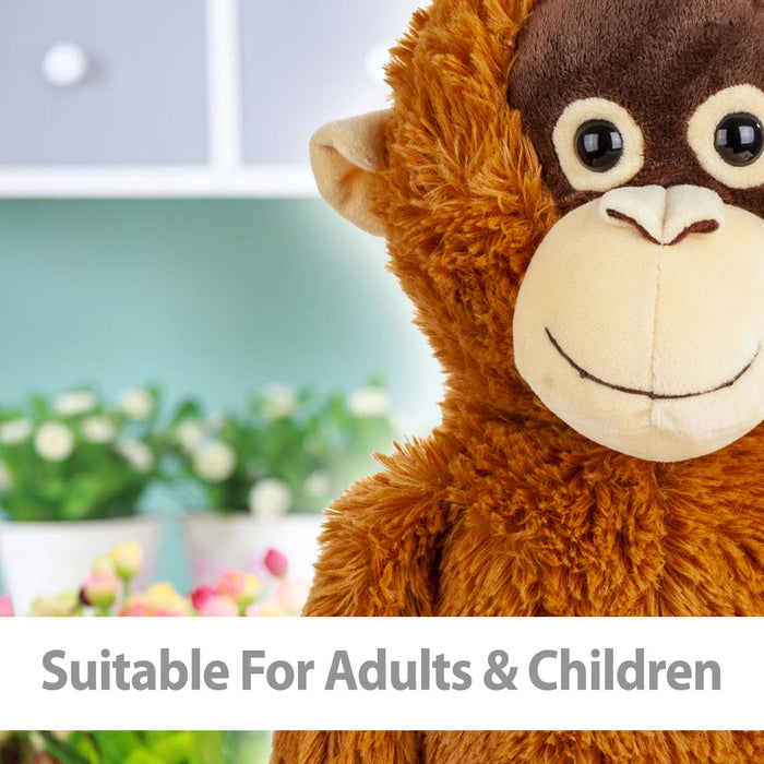 Hanging Orangutan 100cmPlush Lifelike Toy With Velcro Hands - Cuddle Crew