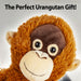 Hanging Orangutan 100cmPlush Lifelike Toy With Velcro Hands - Cuddle Crew