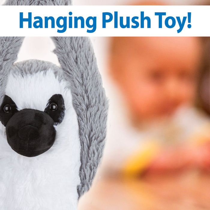 Hanging Lemur 100cm Plush Lifelike Toy With Hook and Loop Hands - Cuddle Crew