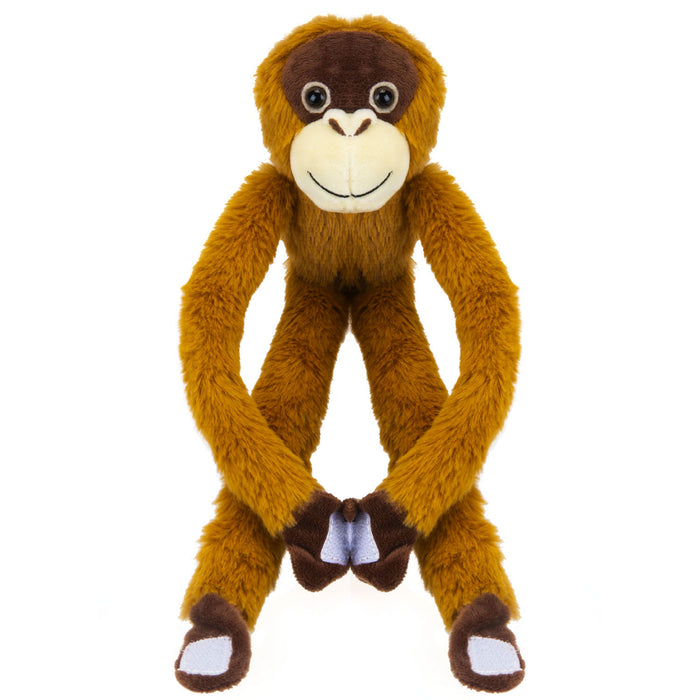 Hanging Orangutan 50CM Plush Lifelike Toy With Hook and Loop Hands - Cuddle Crew