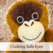 Hanging Orangutan 50CM Plush Lifelike Toy With Hook and Loop Hands - Cuddle Crew