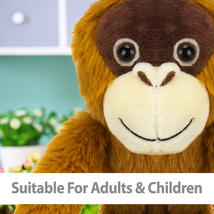 Hanging Orangutan 50CM Plush Lifelike Toy With Velcro Hands - Cuddle Crew