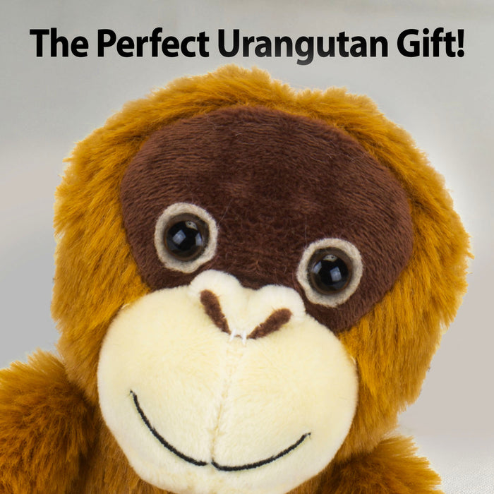 Hanging Orangutan 50CM Plush Lifelike Toy With Velcro Hands - Cuddle Crew