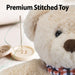 Brody Bear 23cm Plush With Scarf Premium Fluffy Toy - Cuddle Crew