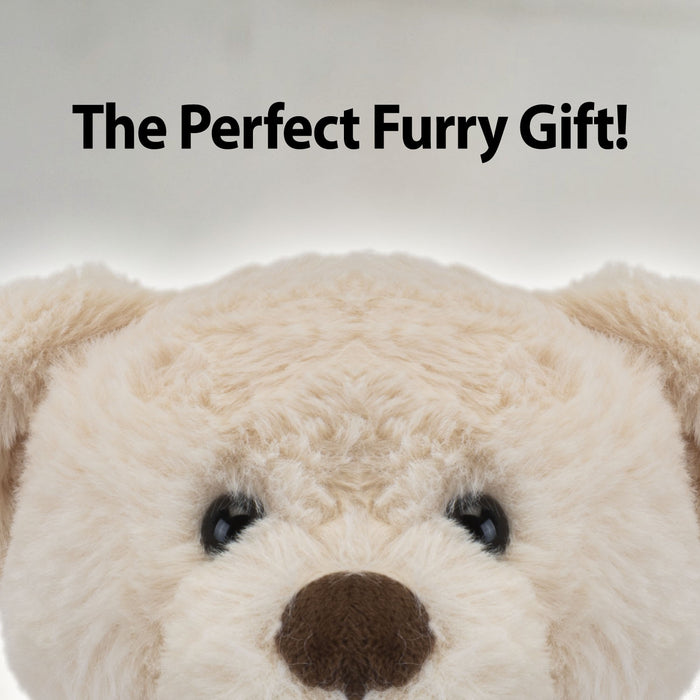 Brody Bear 23cm Plush With Scarf Premium Fluffy Toy - Cuddle Crew
