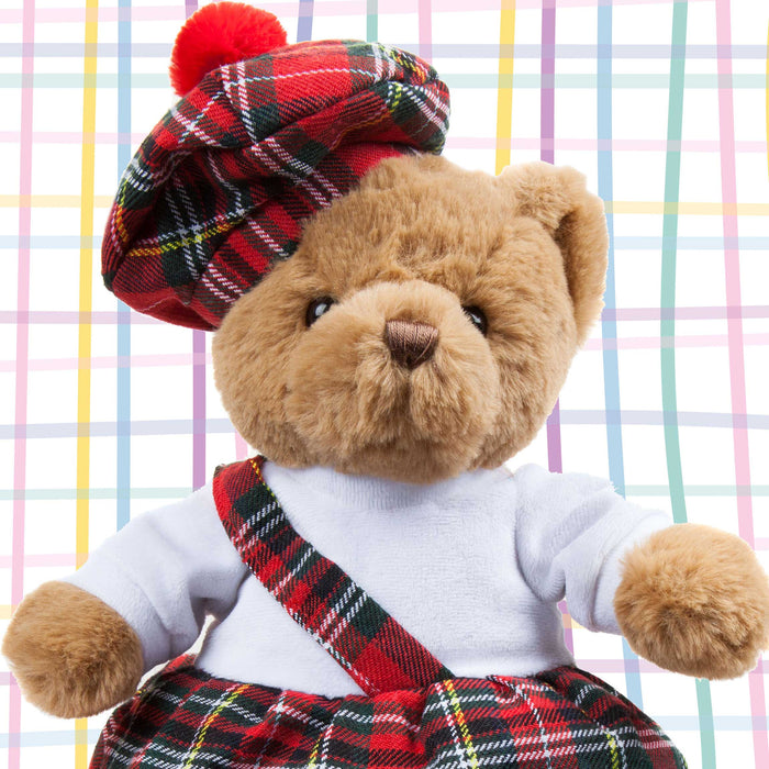 Tam O Shanter Tartan Bear 24cm, Soft Toy, Cuddly