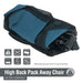 High Back Folding Camping Chair |Carry Bag| Indigo Blue