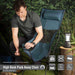 High Back Folding Camping Chair |Carry Bag| Indigo Blue