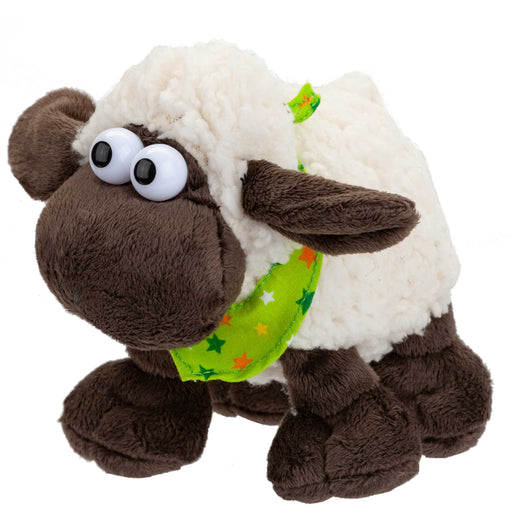 Wooly Sheep with Comical Eyes Plushie 15cm