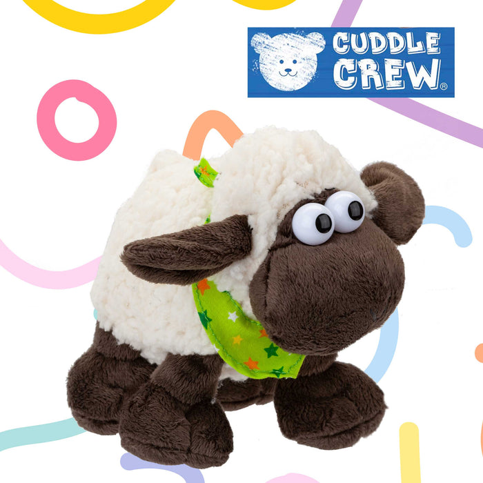 Woolly Sheep with Comical Eyes Plushie 22cm