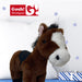 Natural Plush Horse Dark Brown Soft Toy 27cm