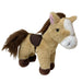 Natural Plush Horse Light Brown Soft Toy 27cm