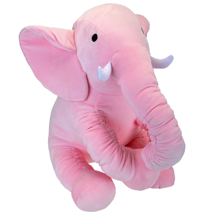 Ultrasoft 30cm Pink Elephant Luxury Pastel Ruffled Plush Cuddly Toy