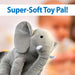 Ultrasoft 30cm Grey Elephant Luxury Pastel Ruffled Plush Cuddly Toy