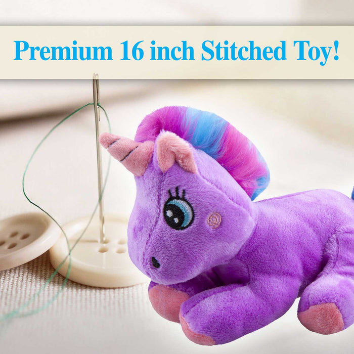 Unicorn Soft Toy Lilac 16cm Lying Unicorn Super Soft Plush Cute Toy