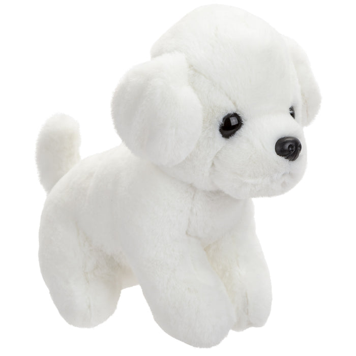 Puppy Soft Toy Cream Plush Pet - Luxury Pale Sitting Dog Teddy