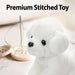 Puppy Soft Toy Cream Puppy 20cm Plush Pet - Luxury Pale Sitting Dog Teddy