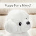 Puppy Soft Toy Cream Plush Pet - Luxury Pale Sitting Dog Teddy