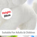 Puppy Soft Toy Cream Puppy 20cm Plush Pet - Luxury Pale Sitting Dog Teddy