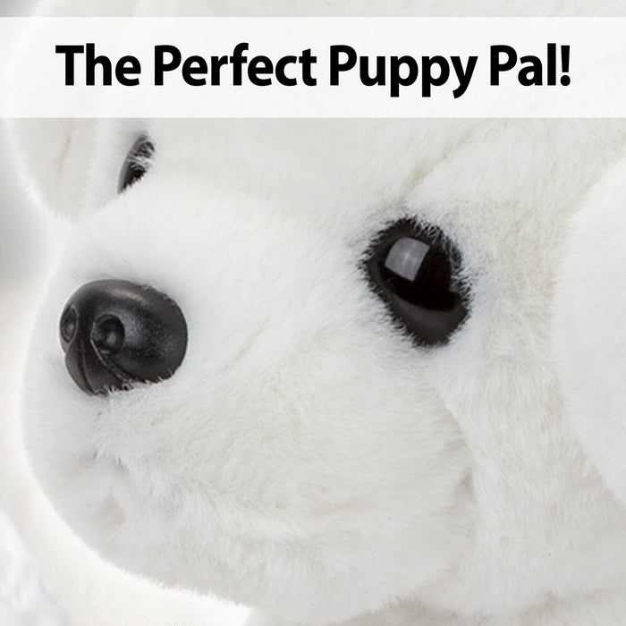 Puppy Soft Toy Cream Puppy 20cm Plush Pet - Luxury Pale Sitting Dog Teddy
